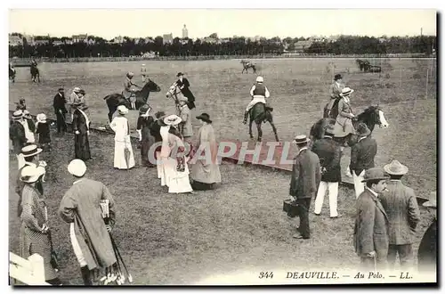 Ansichtskarte AK Deauville Au Polo Hippisme Chevaux