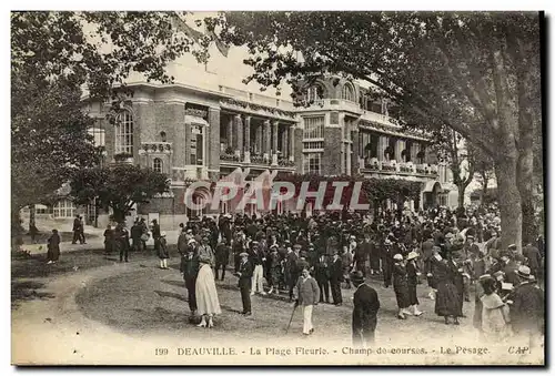 Ansichtskarte AK Deauville La Plage Fleurie Champ de Courses Le pesage Hippisme Chevaux