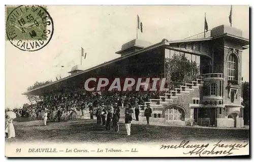 Cartes postales Deauville Les Courses Les tribunes Hippisme Chevaux