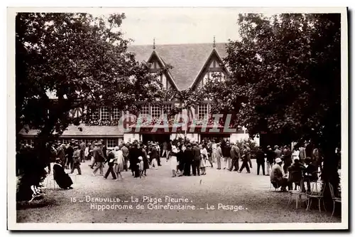 Ansichtskarte AK Deauville La Plage Fleurie Hippodrome de Clairefontaine Le pesage Hippisme Chevaux