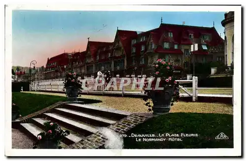 Ansichtskarte AK Deauville Plage Fleuries Le Normandy L Hotel