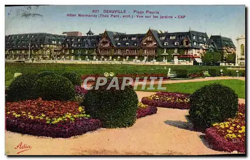 Ansichtskarte AK Deauville La Plage Fleurie Le Normandy Hotel et boulevard Cornuche