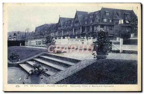 Cartes postales Deauville Normandy Hotel et boulevard Cornuche