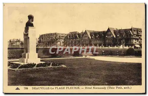 Cartes postales Deauville Plage Fleurie Normandy Hotel