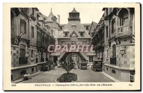 Ansichtskarte AK Deauville La Plage Fleurie Le Normandy Hotel entree rue de l ecluse