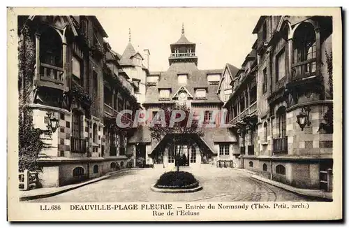 Ansichtskarte AK Deauville La Plage Fleurie Le Normandy Hotel Entree Rue de l ecluse