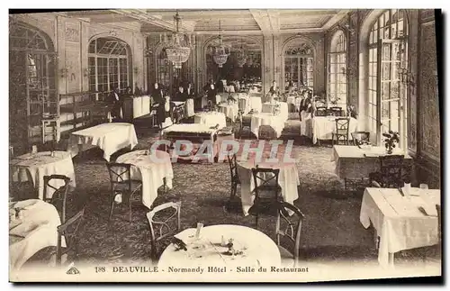 Cartes postales Deauville Le Casino et Normandy Hotel Salle du restaurant