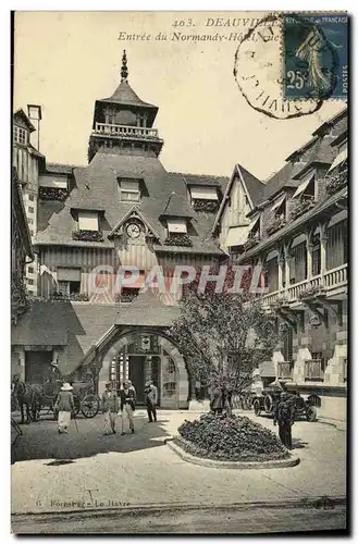 Cartes postales Deauville Normandy Hotel Plage Fleurie Entree du Normandy Hotel