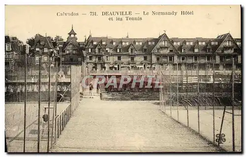 Cartes postales Deauville Sur Mer Normandy Hotel et les Tennis