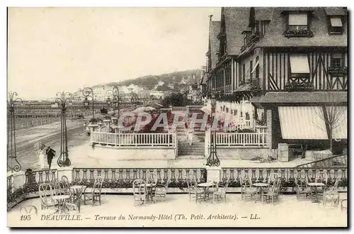 Ansichtskarte AK Deauville Terrasse du Normandy Hotel