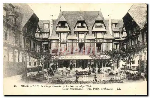 Cartes postales Deauville la Plage Fleurie Le Normandy Hotel