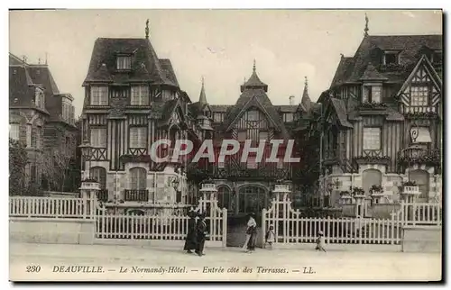 Cartes postales Deauville Le Normandy Hotel Entree cote des Terrasses