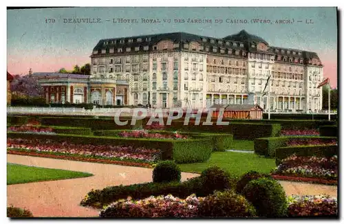 Ansichtskarte AK Deauville L Royal Hotel Vu Des Jardins Du Casino