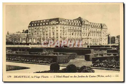 Ansichtskarte AK Deauville La Plage Fleurie L Royal Hotel vu des Jardins du Casino