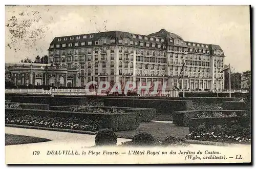 Ansichtskarte AK Deauville la Plage Fleurie L Hotel Royal vus des Jardins du Casino
