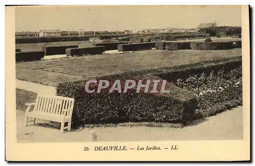 Cartes postales Deauville Les Jardins