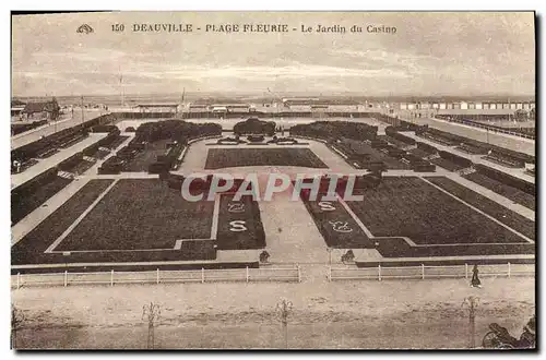 Ansichtskarte AK Deauville Plage Fleurie Le Jardin du Casino