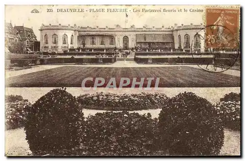 Ansichtskarte AK Deauville Plage Fleurie Les Parterres fleuris et le Casino