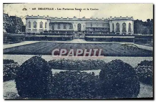 Ansichtskarte AK Deauville Les Parterres fleuris et le Casino