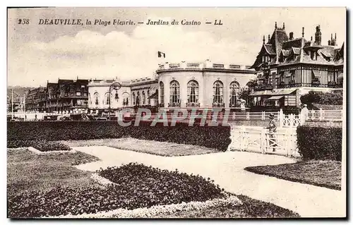 Cartes postales Deauville La Plage Fleurie Jardins du Casino