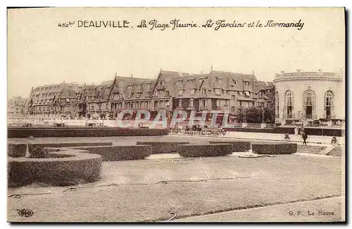 Cartes postales Deauville La Plage Fleurie Le Jardins et le Normandy