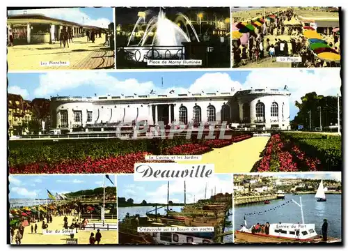 Cartes postales moderne Deauville Plage Fleurie Place de morny