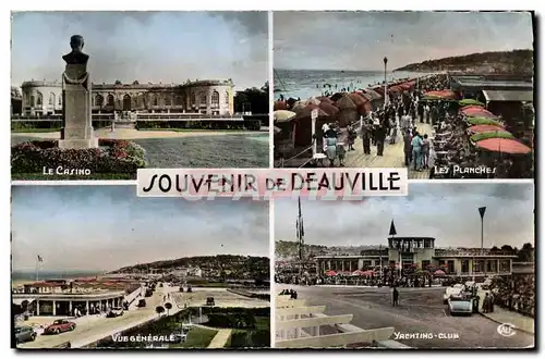 Moderne Karte Souvenir de Deauville