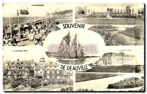 Moderne Karte Souvenir de Deauville