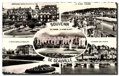 Moderne Karte Souvenir de Deauville