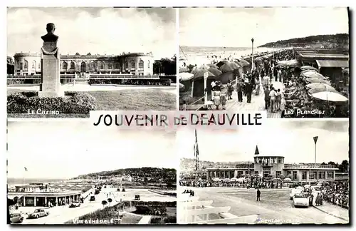 Moderne Karte Souvenir de Deauville