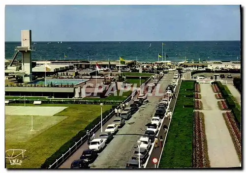 Moderne Karte Deauville Plage Fleurie Le Plongeoir de la Piscine Olympique