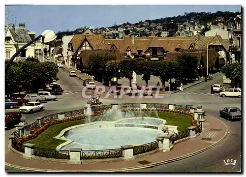 Moderne Karte Deauville Trouville Place de Morny