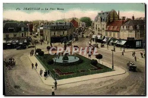 Cartes postales Deauville La Place Morny