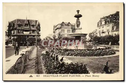 Ansichtskarte AK Deauville Plage Fleurie Place Morny