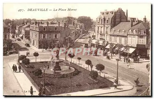 Cartes postales Deauville La Place Morny