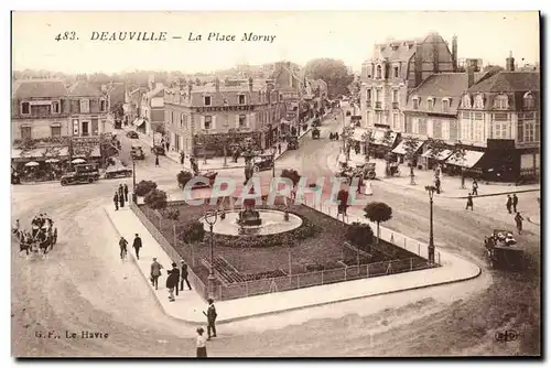 Cartes postales Deauville La Place Morny