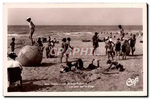 Cartes postales moderne Deauville Plage Fleurie Les jeux sur la plage