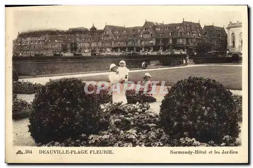 Cartes postales Deauville Plage Fleurie Normandy Hotel et les Jardins