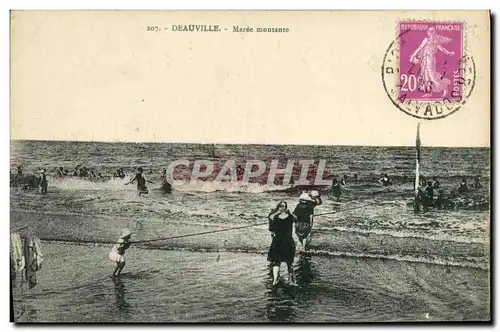 Cartes postales Deauville Maree montante