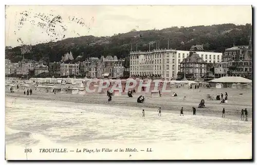 Ansichtskarte AK Deauville La Plage les Villas et les Hotels