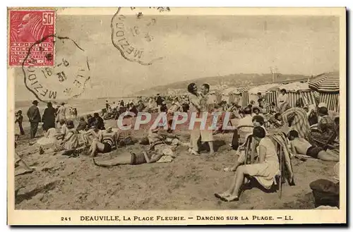 Ansichtskarte AK Deauville La Plage Fleurie Dancing sur la Plage