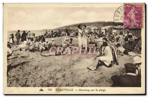 Ansichtskarte AK Deauville Dancing sur la Plage