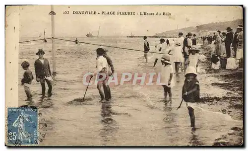 Ansichtskarte AK Deauville Plage Fleurie L Heure du Bain