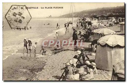 Cartes postales Deauville La Plage Fleurie