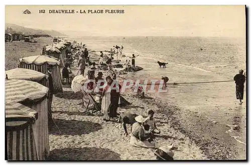 Cartes postales Deauville La Plage Fleurie