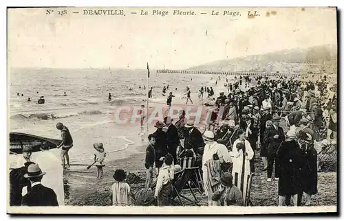 Cartes postales Deauville La Plage Fleurie La Plage