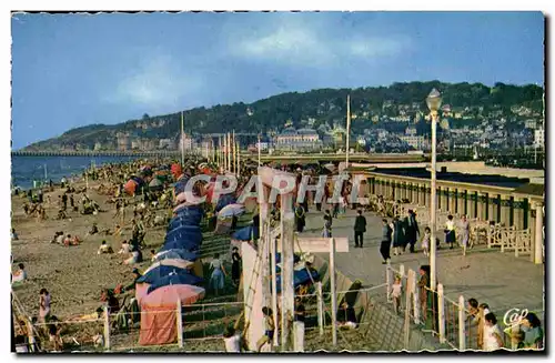 Moderne Karte Deauville La Plage Fleurie La Promenade et le Bar du Soleil