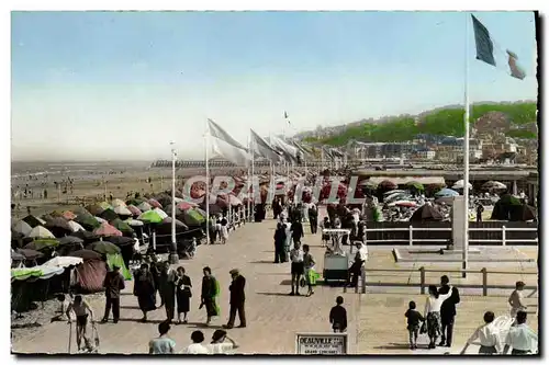 Cartes postales DeauvillePlage Fleurie Les Planches et la Plage