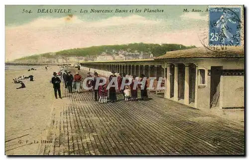 Ansichtskarte AK Deauville Les Nouveaux Bains et les Planches