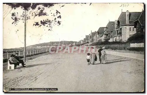 Cartes postales Deauville Promenade de la plage